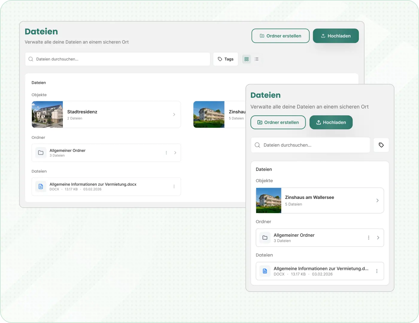Dokumentenverwaltung in immovio