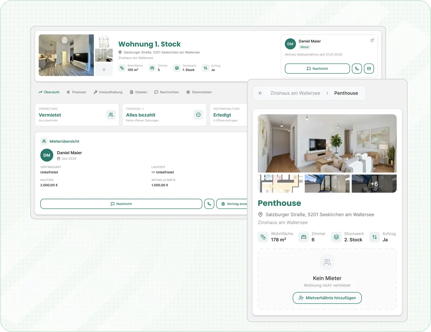 Wohneinheiten strukturieren und zuordnen